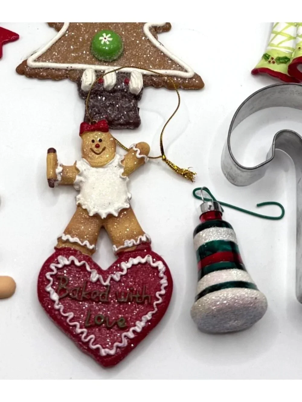 Christmas Holiday Ornament & Décor Lot Ornaments Candle Holders 16 Pieces